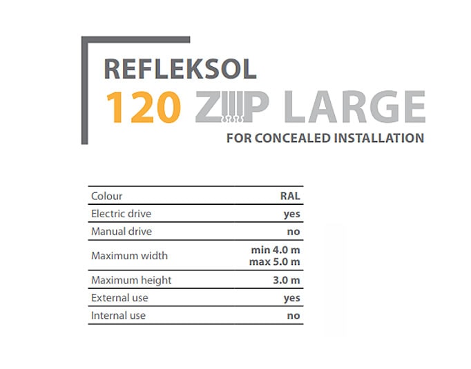 Refleksol 120 zip skrivena ugradnja img2