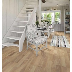 Troslojni parketi Harmony Collection HRAST CIRRUS Country, brušen, bijelo mat lakiran 2-strip 15 mm