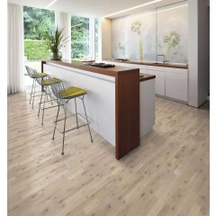 Troslojni parketi Harmony Collection HRAST DEW Country, brušen, bijelo uljen 3-strip 15 mm