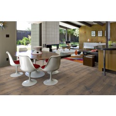 Troslojni parketi Smaland HRAST Handbörd Country, rustikalni pod sivo laneno uljena piljeno 15 mm