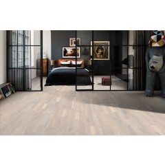 Troslojni parketi Harmony Collection HRAST LIMESTONE Country, brušen, 3-strip mat lakiran 15 mm