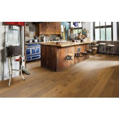 Troslojni parketi Smaland HRAST Sevede Country, rustikalni pod smeđe laneno uljen 15 mm