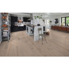 Troslojni parketi Smaland HRAST Vista Country, rustikalni pod bijelo laneno uljena 15 mm