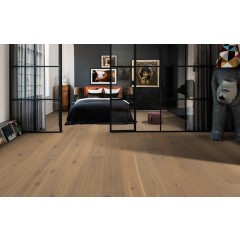 Troslojni parketi Smaland HRAST Ydre Country, rustikalni pod sivo laneno uljena 15 mm